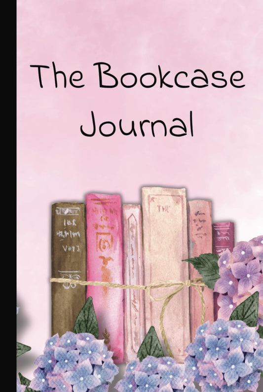 The Bookcase Journal - 200 Book Reviews: 6 x 9" 250 Pages | Floral Pink Hydrangea Cover Design