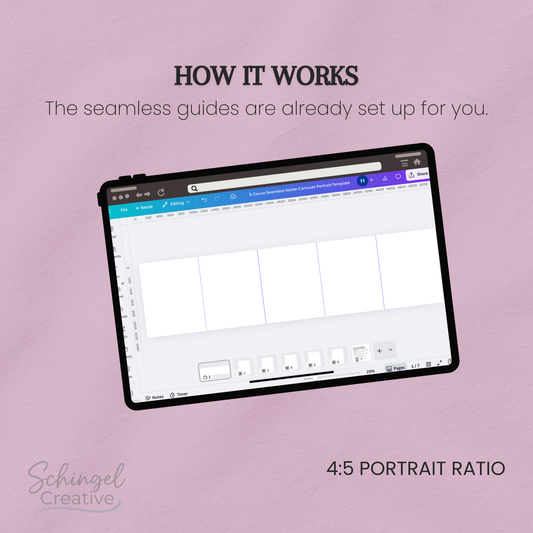 Introductory slide of a seamless Instagram carousel designed for social media content creators